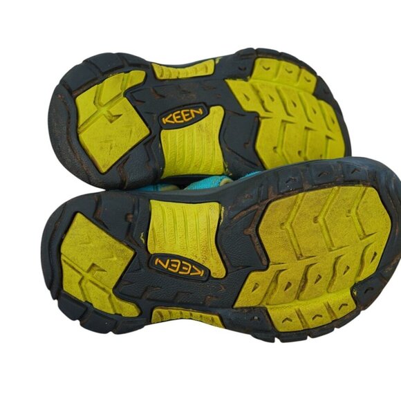 Keen Newport H2 Kids Sandals Size 11 US EU 29 Teal & Yellow Comfortable & Durabl - Picture 5 of 6